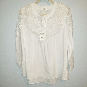 Cute Yoko Girl,  oversized off the shoulder top